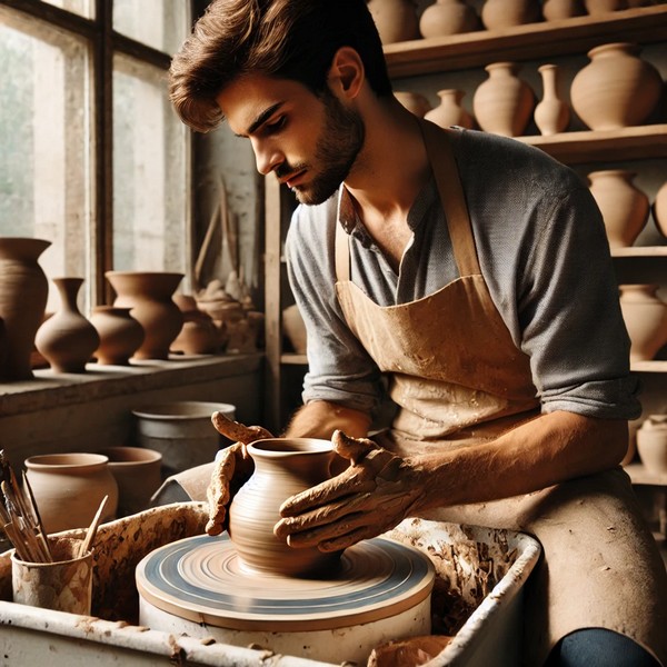 Langage, des images et des mots, les métiers de l'artisanat, le potier