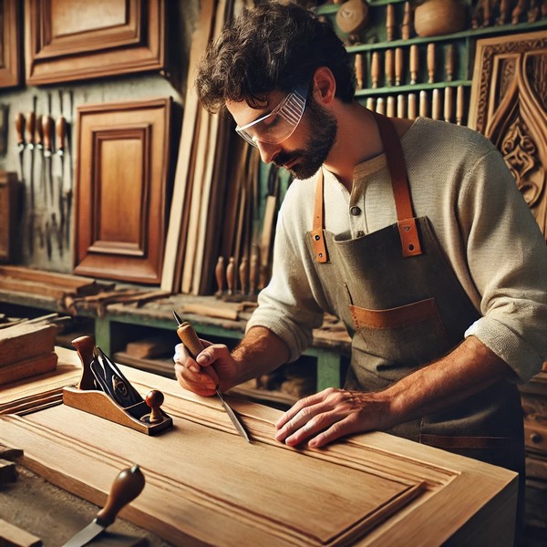 Langage, des images et des mots, les métiers de l'artisanat, L’ébéniste