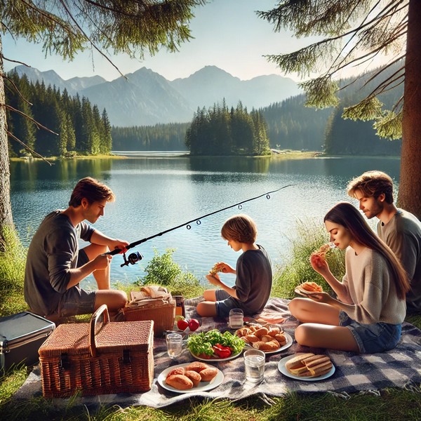 Langage, des images et des mots, vacances au camping, le pique-nique
