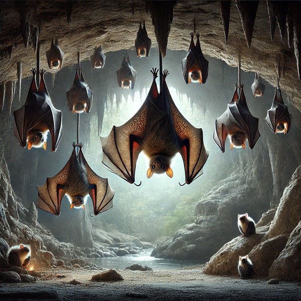 Langage, des images et des mots, faune sauvage, les chauves-souris