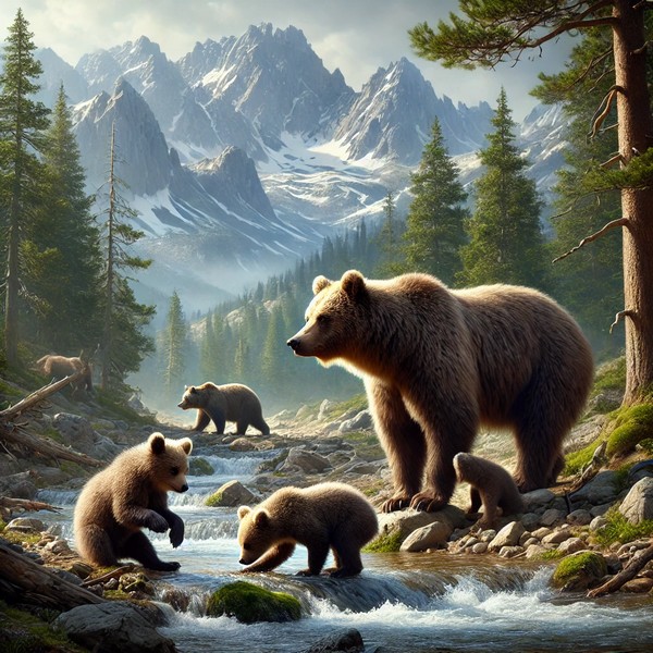 Langage, des images et des mots, faune sauvage, l'ours
