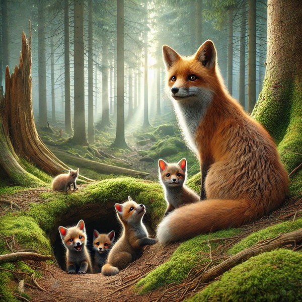 Langage, des images et des mots, faune sauvage, Le renard