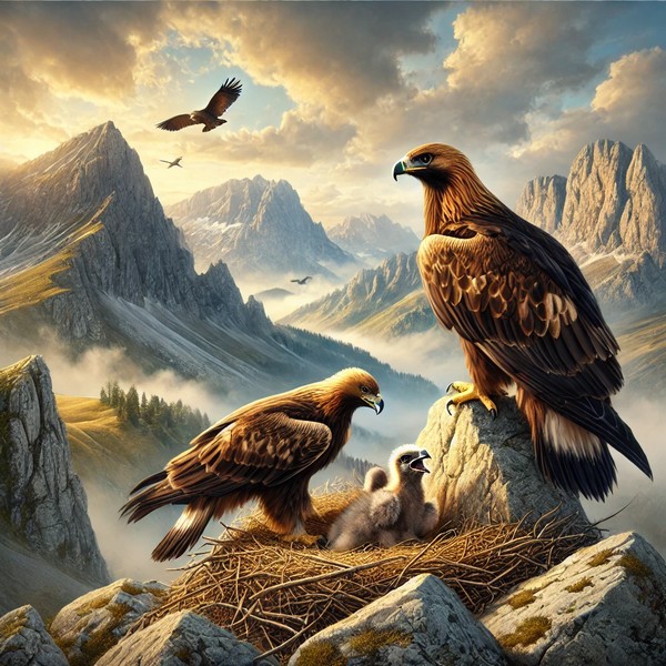 Langage, des images et des mots, faune sauvage, l’aigle