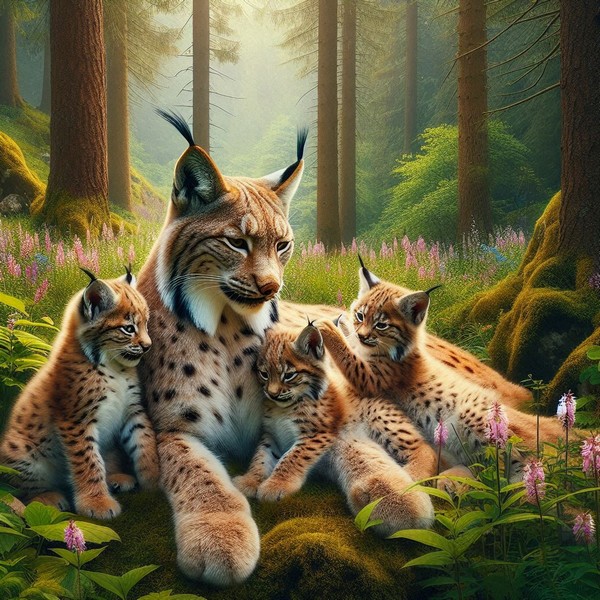 Langage, des images et des mots, faune sauvage, le
lynx