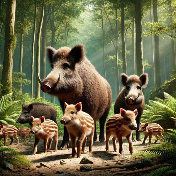Langage, des images et des mots, faune sauvage, le sanglier