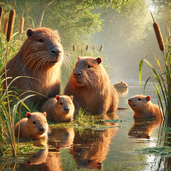 Langage, des images et des mots, faune sauvage, le ragondin