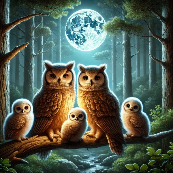 Langage, des images et des mots, faune sauvage, le hibou