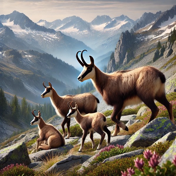Langage, des images et des mots, faune sauvage, le chamois