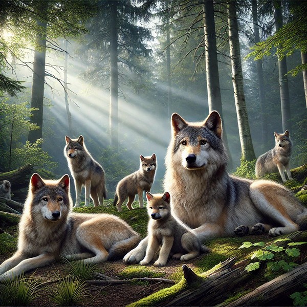 Langage, des images et des mots, faune sauvage, le loup