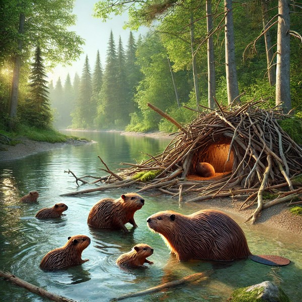 Langage, des images et des mots, faune sauvage, le castor
