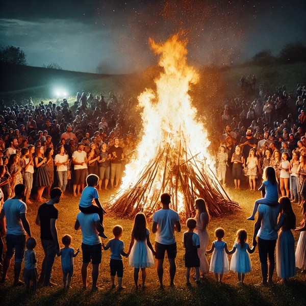 Langage, des images et des mots, les fêtes, feux de la Saint-Jean