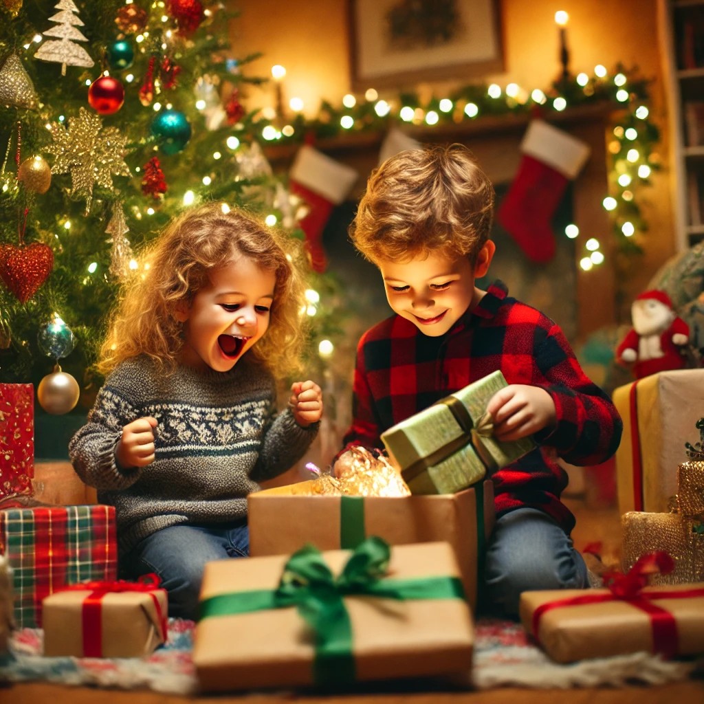 Langage, des images et des mots, les fêtes, cadeaux de Noël