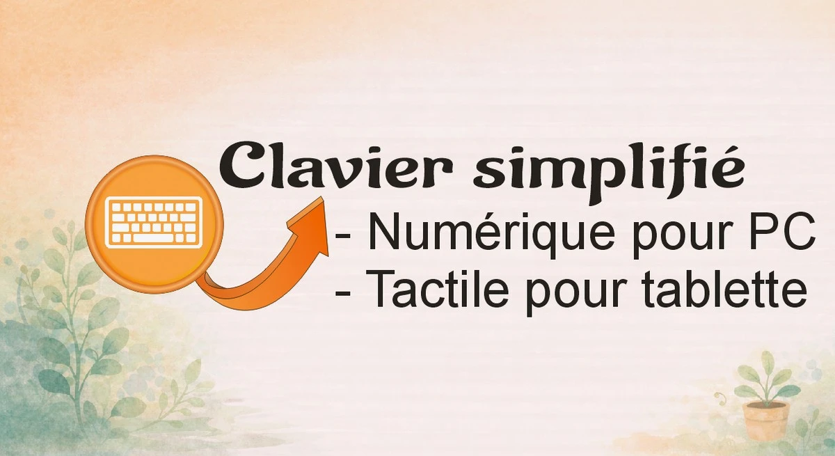 Ouvrir le clavier virtuel simplifié