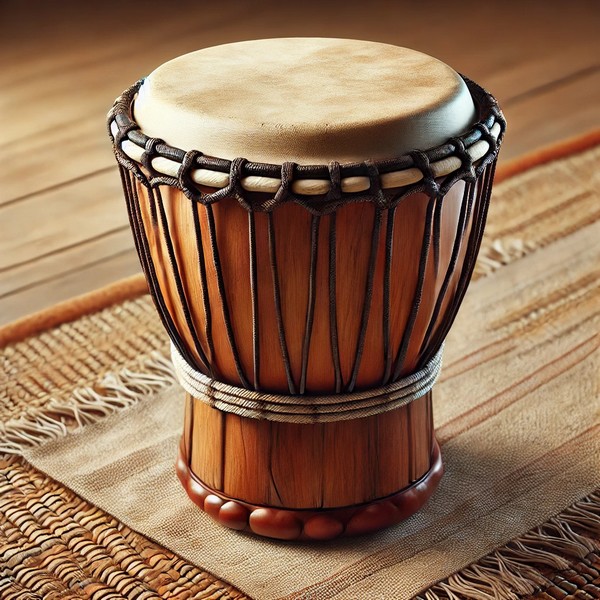Langage, des images et des mots, instruments de musique, Le djembé