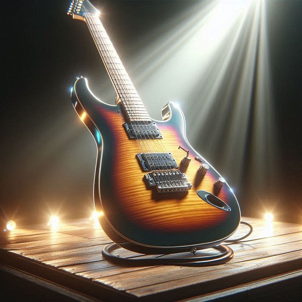 Langage, des images et des mots, instruments de musique, la guitare électrique