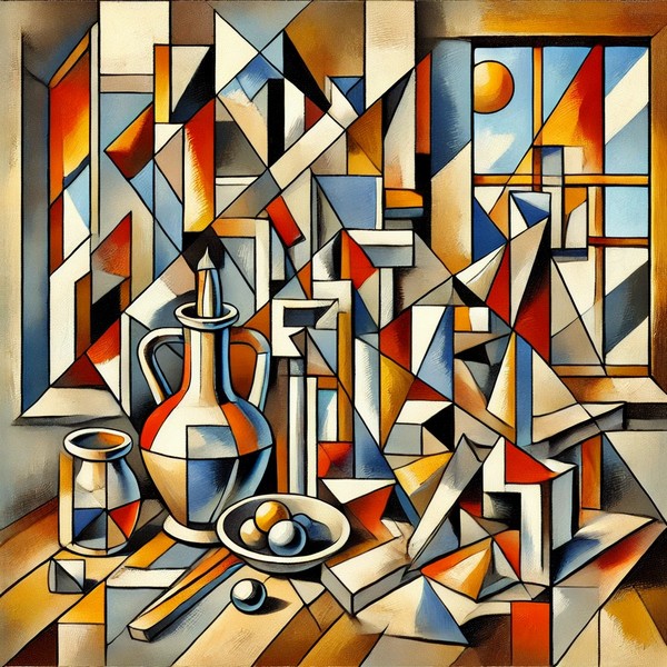 Langage, des images et des mots, La peinture à travers les âges, le cubisme