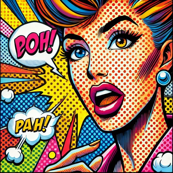 Langage, des images et des mots, La peinture à travers les âges, style Pop Art