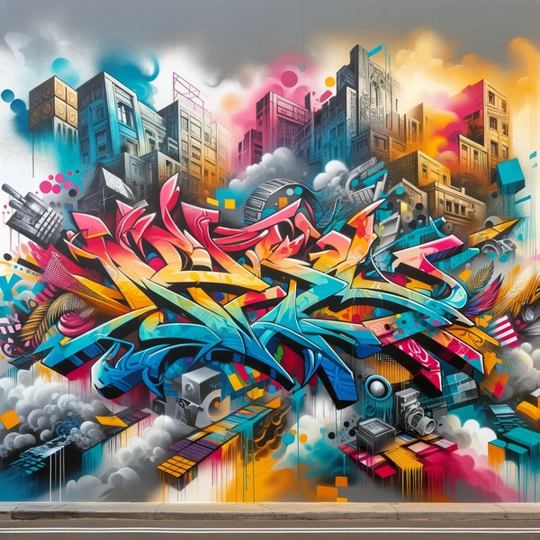 Langage, des images et des mots, La peinture à travers les âges, mur de graffitis