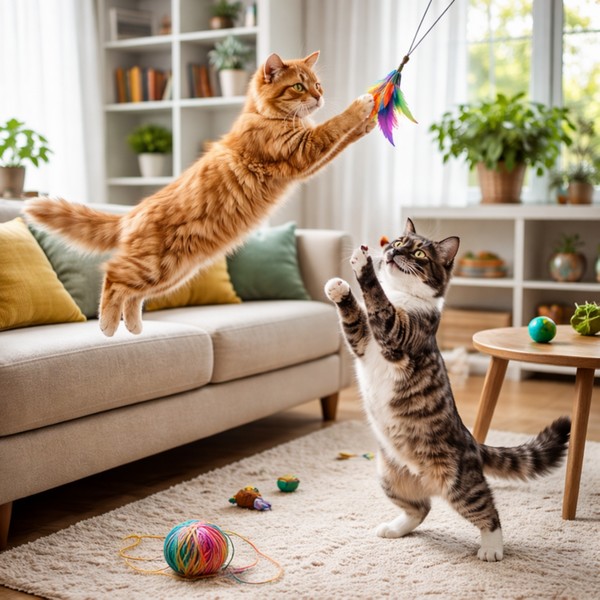 Aphasie, Puzzle numérique – chats dans le salon