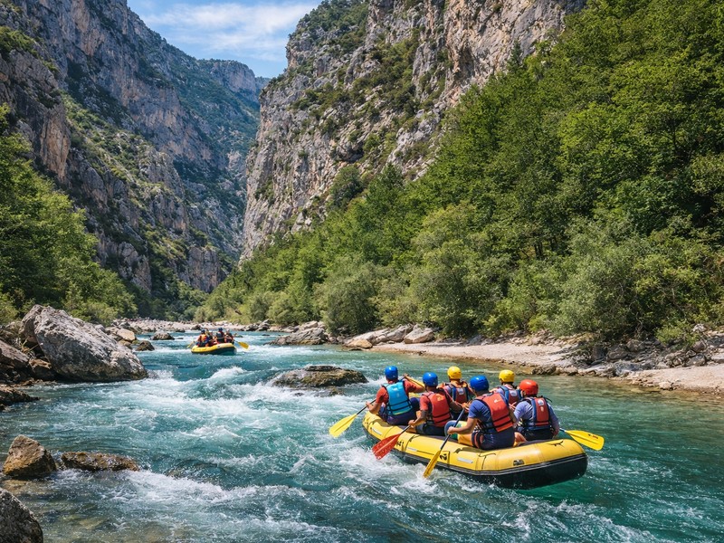 Aphasie, Puzzle numérique – rafting sur le Verdon