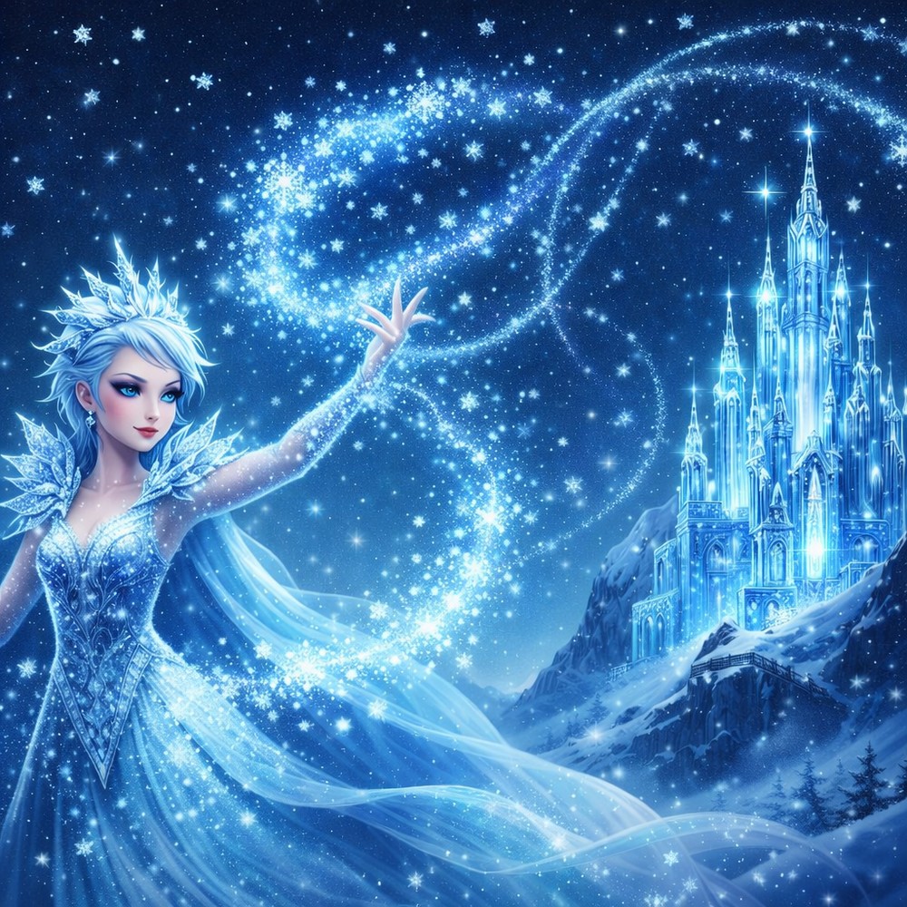 Aphasie, Puzzle numérique – Reine des neiges.