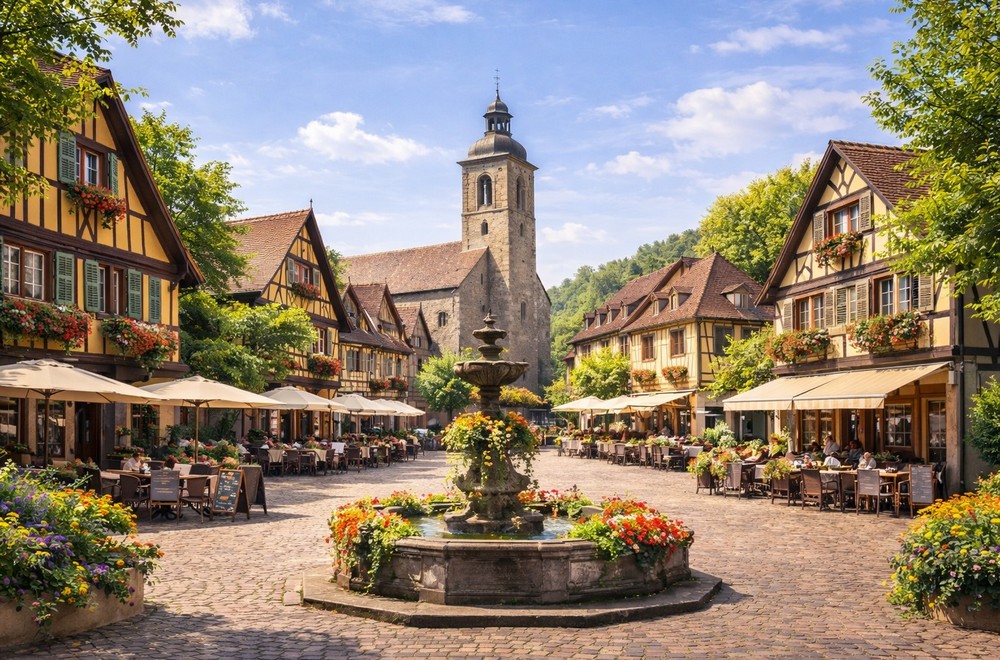 Aphasie, Puzzle numérique – Village provençal.